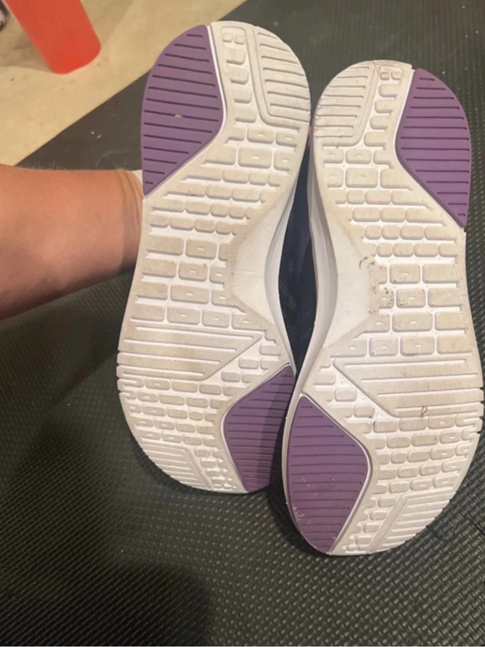 Fabletics Black and Purple Slip-On Athletic Sneakers